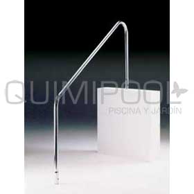 Pasamanos para piscina con pletinas de 1.220 mm.