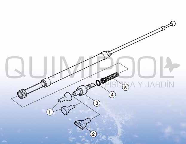 Recambio Zodiac SpaWand N 2 Boquilla plana