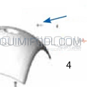 Recambio Zodiac Cybernaut NT Tornillo lastres internos bloque