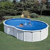 Piscina elevada Gre serie Varadero 640x390cm forma de ocho