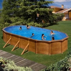 Kit piscina elevada serie Pacific de 730 x 375 cm