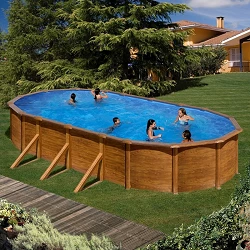 Kit piscina elevada serie Pacific de 730 x 375 cm