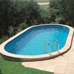 Piscina enterrada Gre serie Sumatra de 610 x 375 x 120 cm