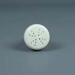 Boquilla soplante roscada en ABS blanco