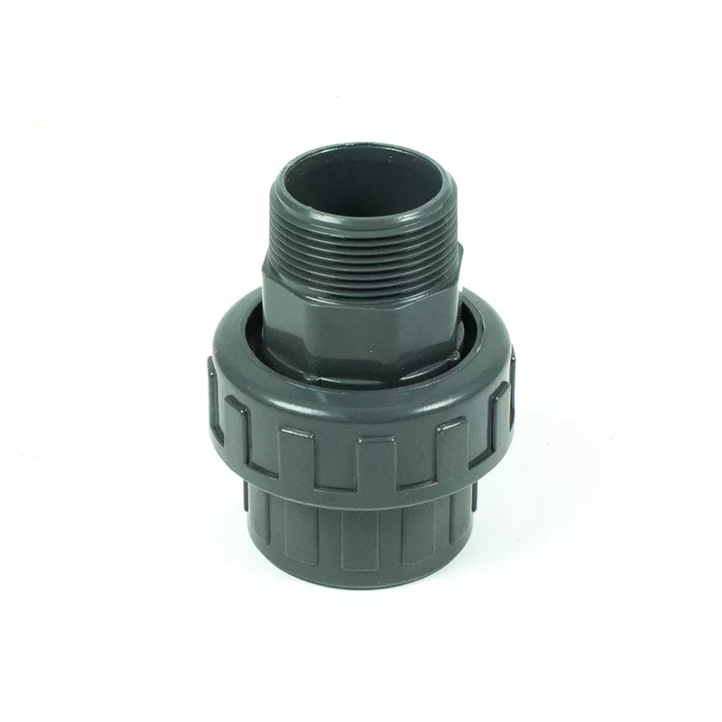 Fluidra 07716 - Giunto Misto A 3 Pezzi In PVC D50 X 1" Filettato Maschio Per Tubazioni