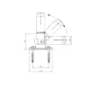 Conjunto de 2 Anclajes articulados con pletina