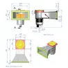 Skimmer boca ampliacion tapa cuadrada Astralpool para piscina liner