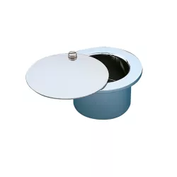 Boquilla aspiración con tapa deslizante inox 1 1/2"