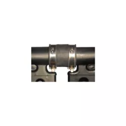 Manguitos de goma con 2 abrazaderas 25X3X70mm