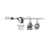 Pulsador para  control focos led
