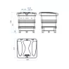 Caseta enterrada Ramses Aster 550 Sena 1 cv