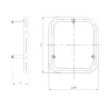 Agarradera Nadador Contracorriente Rectangular Inox Pulido