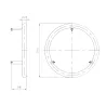 Agarradera Nadador Contracorriente Circular Inox Pintado