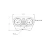 Conjunto panel manometros 3 kg/cm2
