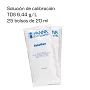 Solución Hanna calibración TDS 6,44 g/l (25 bolsas de 20 ml)