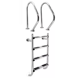 Escalera 2 componentes AISI-316 4 peldaños antideslizantes