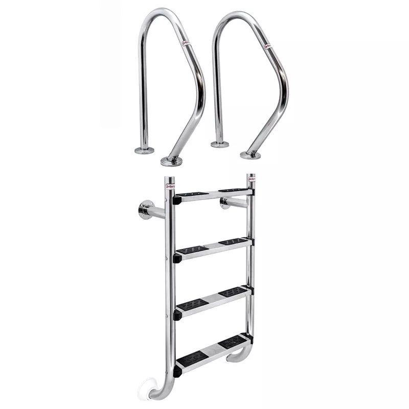 Escalera 2 componentes AISI-316 4 peldaños antideslizantes