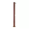 Ducha solar GRE redonda 32 litros (aspecto madera)