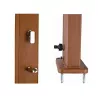 Ducha solar GRE cuadrada 32 litros (aspecto madera)