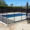 Módulo de 1 m de valla piscina Alvifence 16 mm negro
