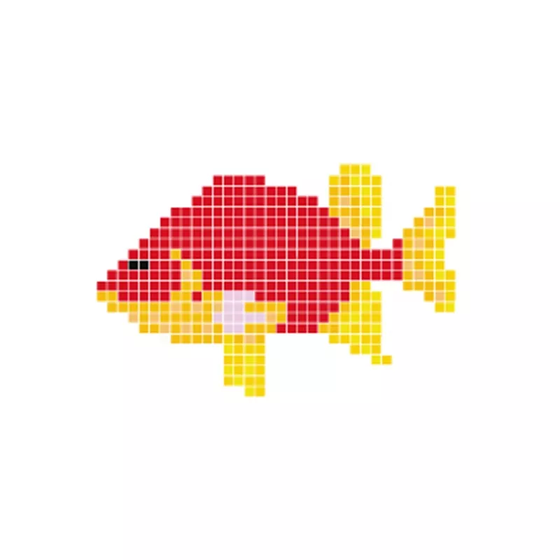 Dibujo gresite HT-K Pez rojo