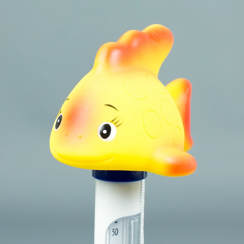 Termómetro flotante pez amarillo