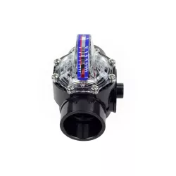 Caudalímetro FlowVis Dn80 (90 mm encolar) con válvula antirretorno