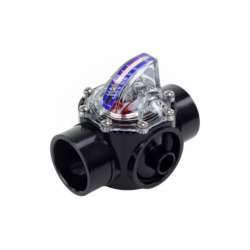 Caudalímetro FlowVis Dn100 (110 mm encolar) con válvula antirretorno
