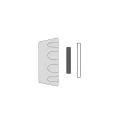 Vervanging chlorinator Hayward 63 mm Salt & Swim union kit