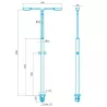 Ducha piscina AstralPool Angel con 2 rociadores