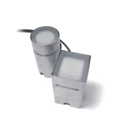 Foco LED Astralpool Brick Light blanco redondo para jardín