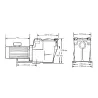 Bomba piscina Hayward Super Pump 1,5 CV trifásica 15,5 m3/h