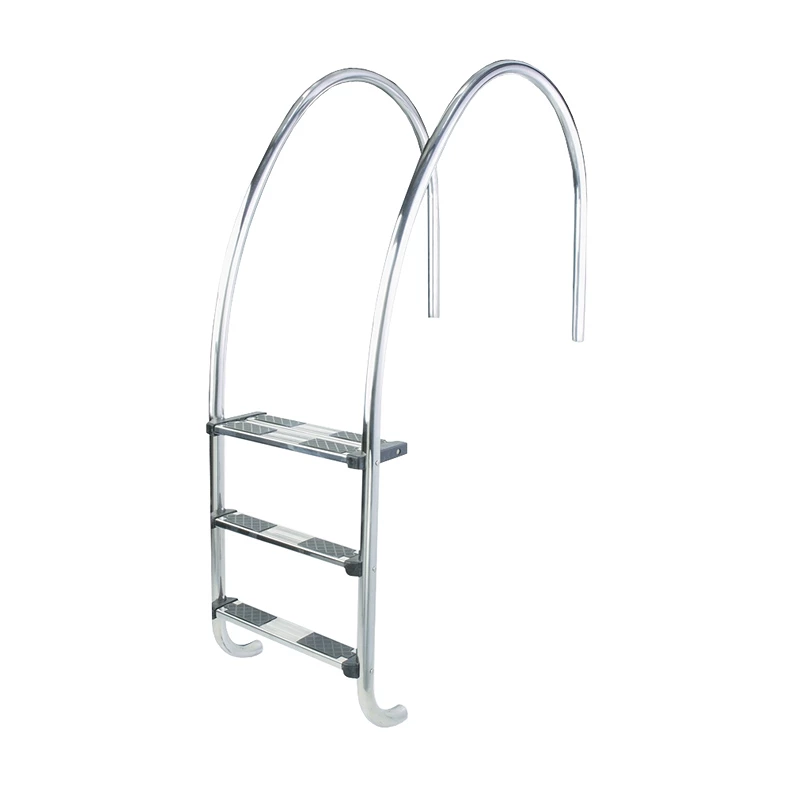 Escalera Astralpool para piscina con rebosadero de 4 peldaños