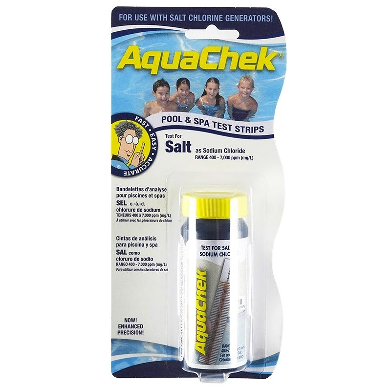 Tiras analíticas Aquachek para análisis de la sal