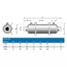 Intercambiador Pahlén Hi-Flow titanio T28 de 28 KW