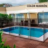 Módulo de 1 m de valla piscina Alvifence 16 mm negro