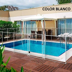 Módulo de 3 m de valla piscina Alvifence 16 mm negro