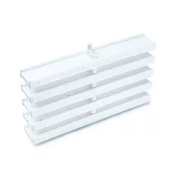 Rejilla rebosadero piscina Coral para curvas 35/245 mm
