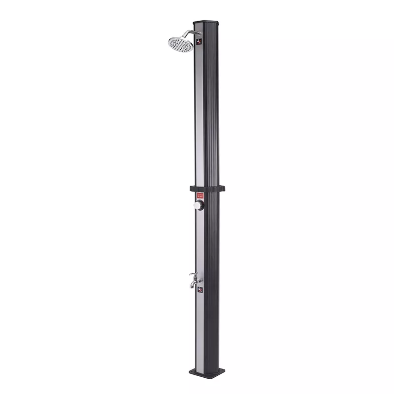 Ducha solar GRE 35 litros en 2 piezas (PVC) con grifo lavapiés