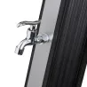 Ducha solar GRE 35 litros en 2 piezas (PVC) con grifo lavapiés