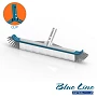 Wall brush with aluminium reinforcement Blue Line clip fixing