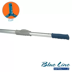 Mango aluminio 1,8+1,8 m Blue Line fijación clip