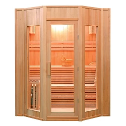 Sauna tradicional de vapor Zen de 4 plazas