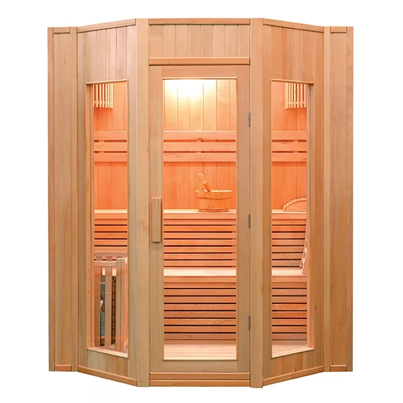 Sauna tradicional de vapor Zen de 4 plazas