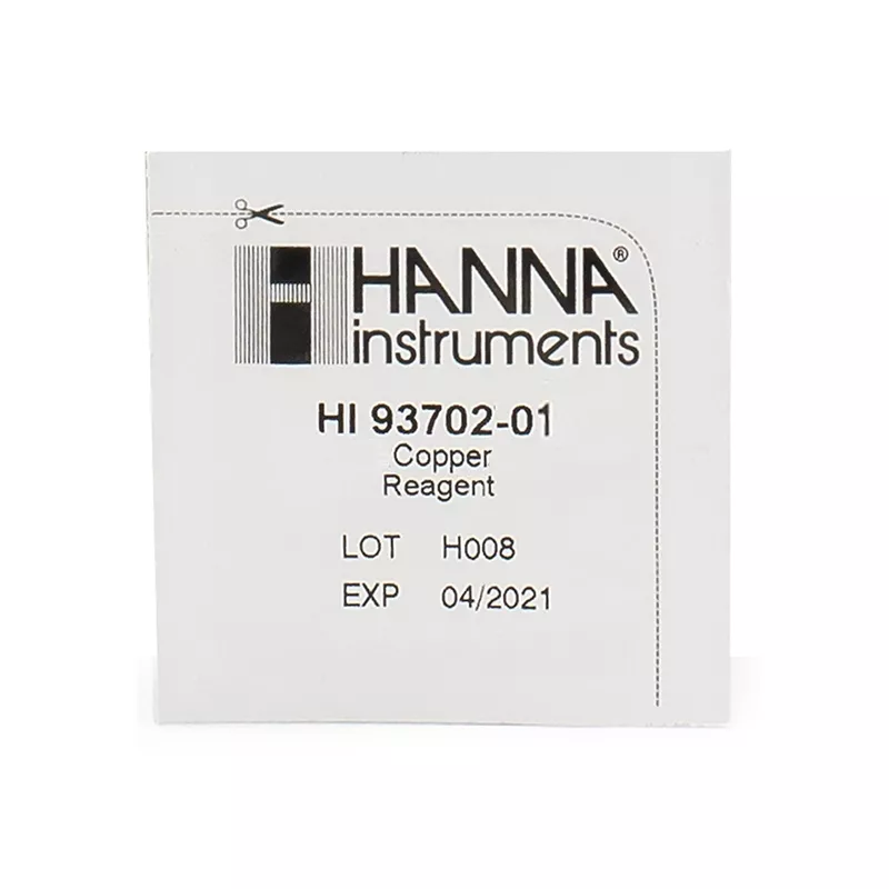 Reactivo polvo Hanna para Cobre 100 test