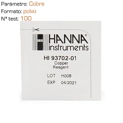 Reactivo polvo Hanna para Cobre 100 test