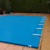 Cobertor deslizante de seguridad para piscinas de 6 x 3 m
