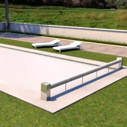 Cubierta automática flotante de lamas modelo Element de 8 x 4 m
