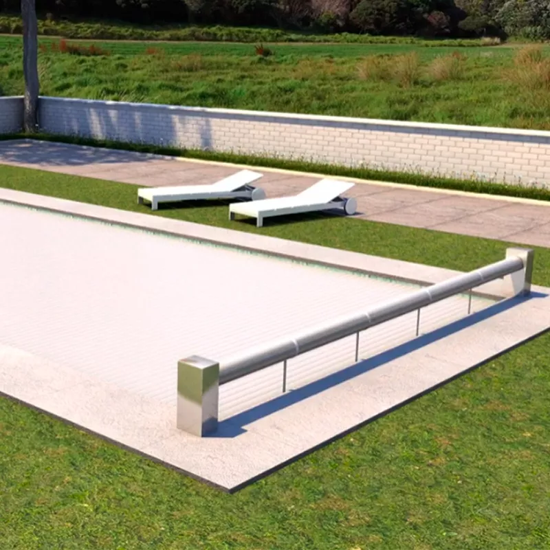Cubierta automática flotante de lamas modelo Element de 8 x 4 m