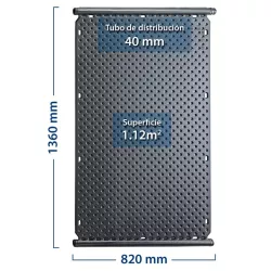 Colector solar piscinas oku 1002